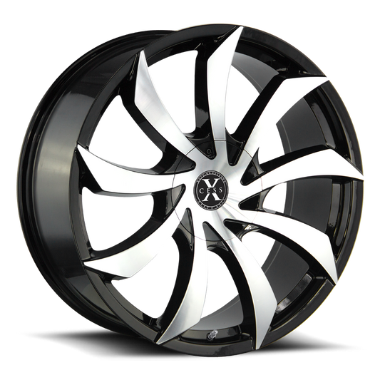 XCESS X01 X01 24X9.5 30MM 6X135/6X139.7 GLOSS BLACK MACHINED | X01460730GBM