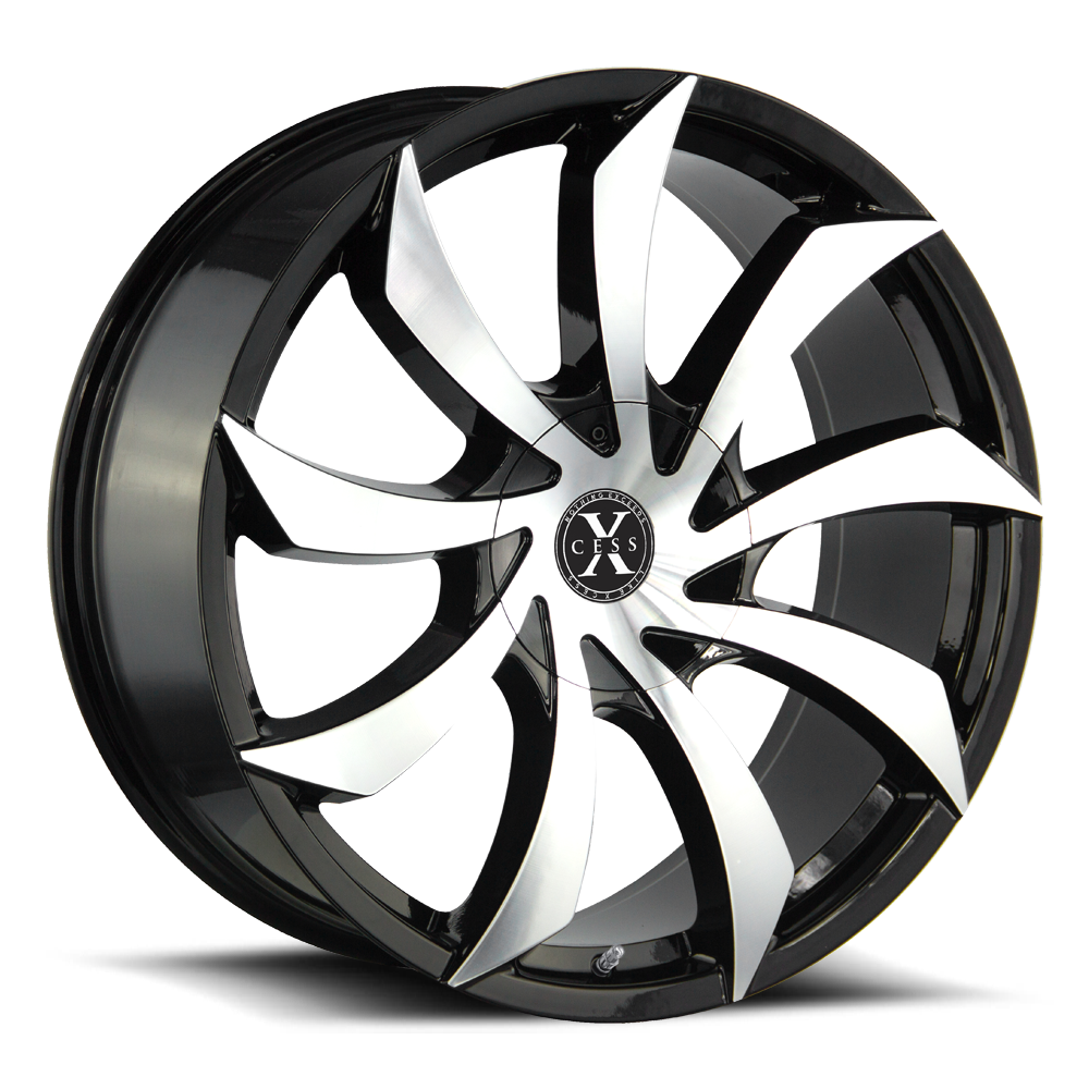 XCESS X01 X01 22X9 35MM 5X115/5X110 GLOSS BLACK MACHINED | X01251035GBM