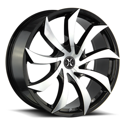XCESS X01 X01 22X9 35MM 5X114.3/5X120 GLOSS BLACK MACHINED | X01250135GBM