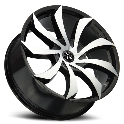 XCESS X01 X01 22X9 35MM 5X108/5X114.3 GLOSS BLACK MACHINED | X01250435GBM