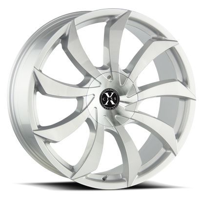 XCESS X01 X01 24X9.5 30MM 6X135/6X139.7 BRUSHED FACE SILVER | X01460730BFS