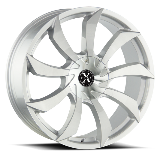 XCESS X01 X01 24X9.5 30MM 6X135/6X139.7 BRUSHED FACE SILVER | X01460730BFS