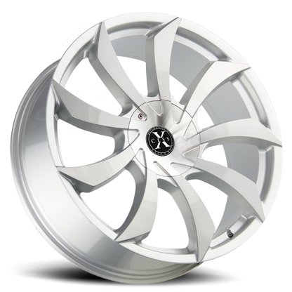 XCESS X01 X01 24X9.5 30MM 6X135/6X139.7 BRUSHED FACE SILVER | X01460730BFS
