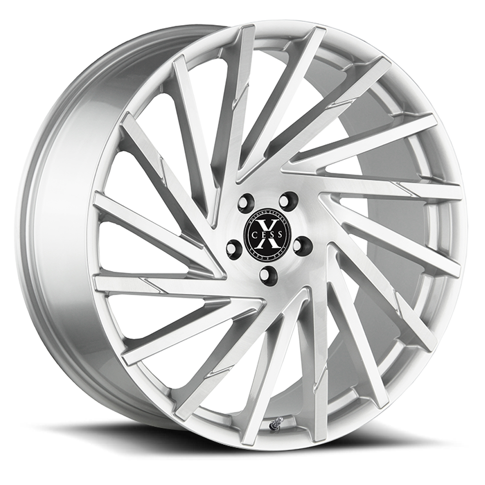 XCESS X02 X02 24X9.5 24MM 6X139.7 BRUSHED FACE SILVER | X02463924BFS