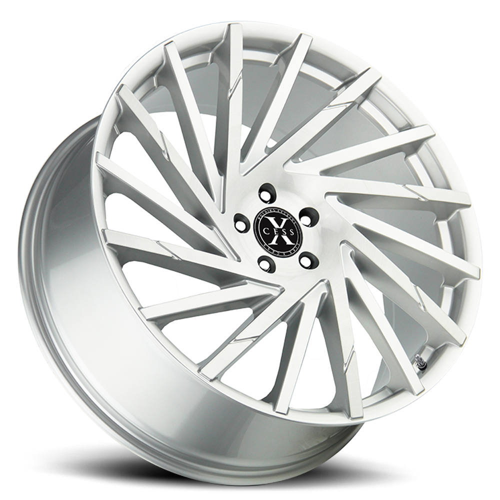 XCESS X02 X02 24X9.5 24MM 6X139.7 BRUSHED FACE SILVER | X02463924BFS