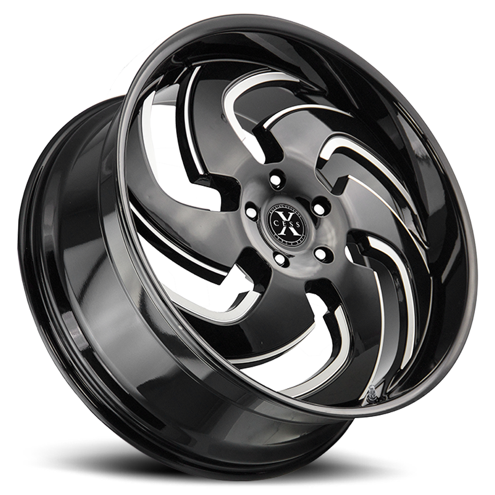 XCESS X03 X03 22X9 15MM 5X115 GLOSS BLACK MILLED | X03251515GBML