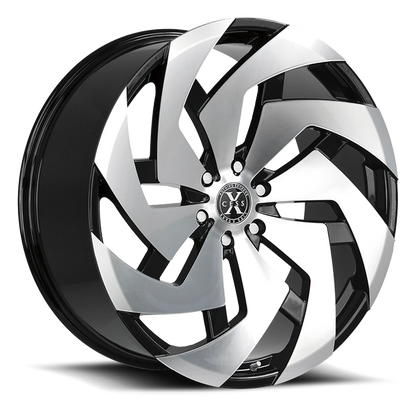 XCESS X04 X04 22X9 15MM 5X115 GLOSS BLACK MACHINED | X04251515GBM