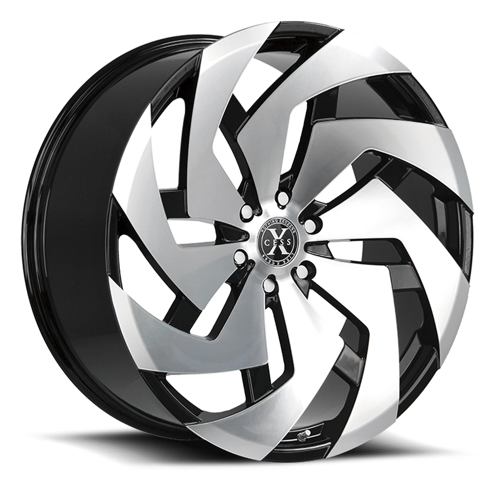 XCESS X04 X04 24X10 35MM 5X120 GLOSS BLACK MACHINED | X04452035GBM