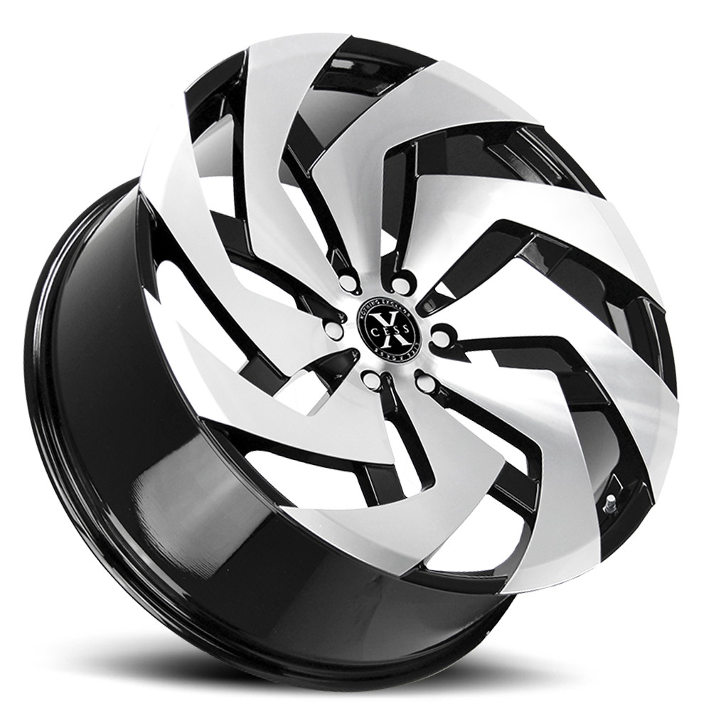 XCESS X04 X04 24X10 35MM 5X120 GLOSS BLACK MACHINED | X04452035GBM