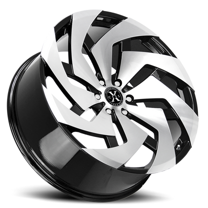 XCESS X04 X04 24X10 35MM 5X120 GLOSS BLACK MACHINED | X04452035GBM