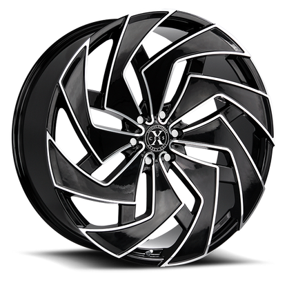 XCESS X04 X04 26X10 26MM 6X139.7 GLOSS BLACK MILLED | X04663926GBML