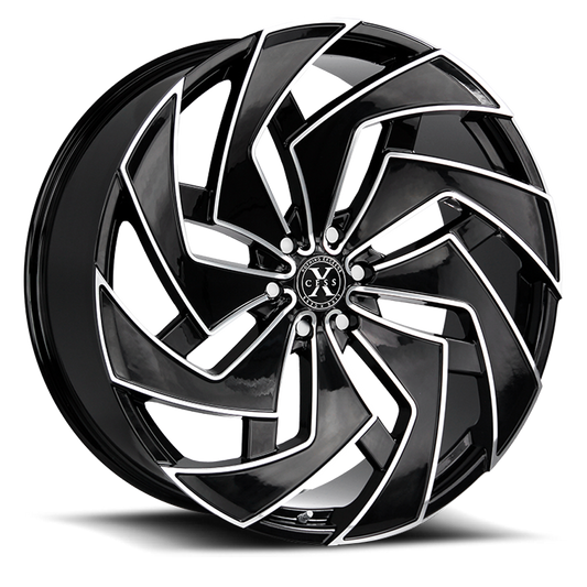 XCESS X04 X04 26X10 26MM 6X139.7 GLOSS BLACK MILLED | X04663926GBML