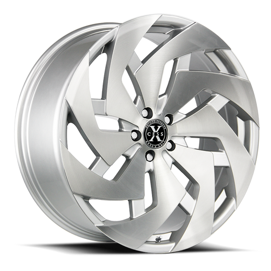 XCESS X04 X04 22X9 15MM 5X115 BRUSHED FACE SILVER | X04251515BFS