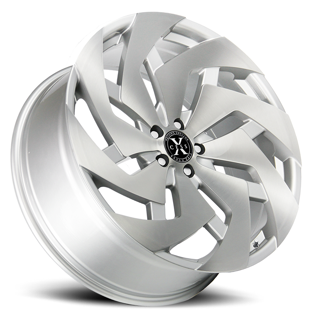 XCESS X04 X04 22X9 15MM 5X115 BRUSHED FACE SILVER | X04251515BFS