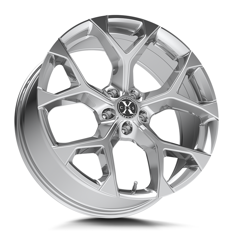 XCESS X05 5 FLAKE 18X8.5 35MM 5X114.3 CHROME | X0588551435C
