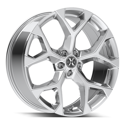 XCESS X05 5 FLAKE 18X8.5 35MM 5X114.3 CHROME | X0588551435C