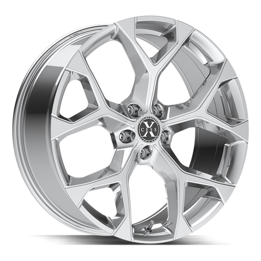 XCESS X05 5 FLAKE 18X8.5 35MM 5X114.3 CHROME | X0588551435C