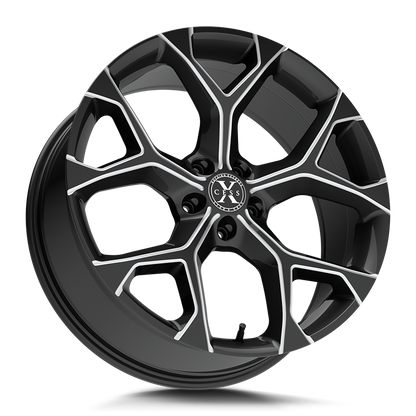 XCESS X05 5 FLAKE 18X8.5 35MM 5X120 GLOSS BLACK MILLED | X0588552035GBML