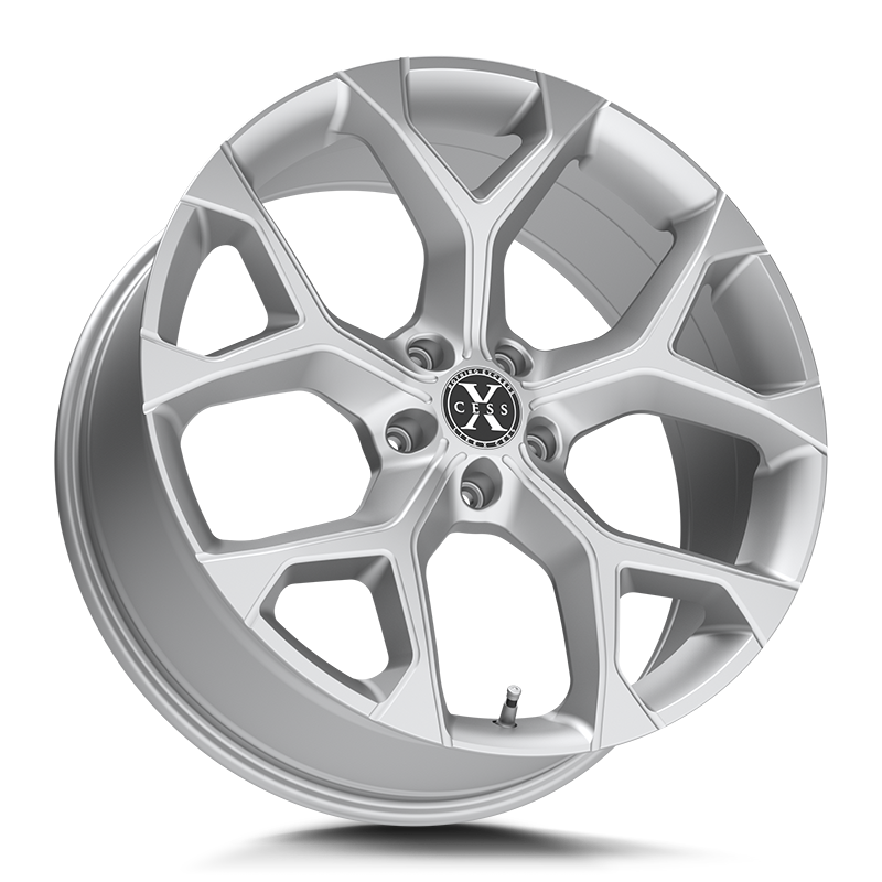 XCESS X05 5 FLAKE 22X9 35MM BLANK SILVER MACHINED | X0529000035SM