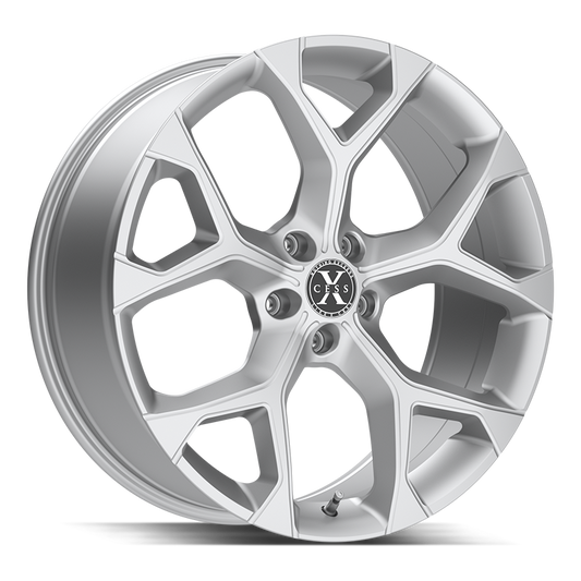 XCESS X05 5 FLAKE 18X8.5 35MM 5X120 SILVER MACHINED | X0588552035SM