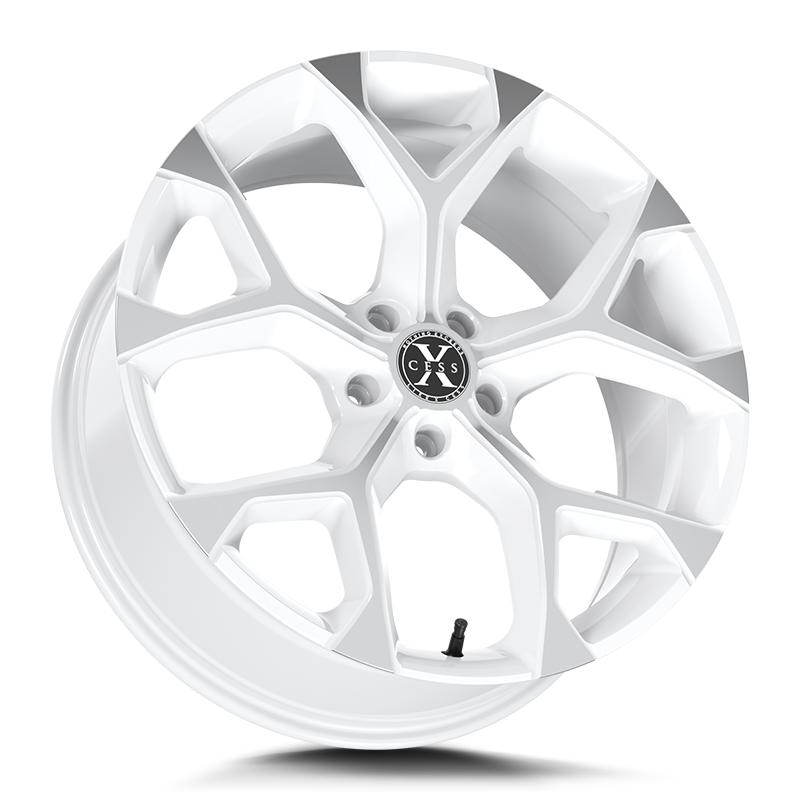 XCESS X05 5 FLAKE 20X8.5 35MM 5X114.3 WHITE MACHINED | X05051435WM