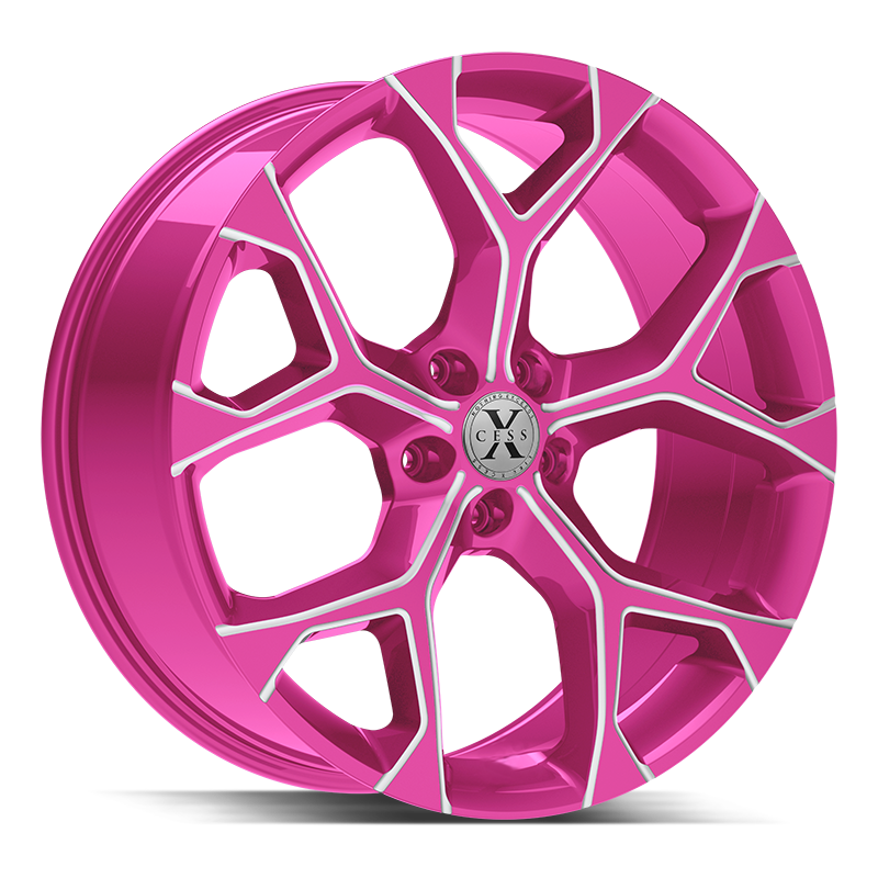 XCESS X05 5 FLAKE 18X8.5 35MM 5X114.3 CANDY PINK MILLED | X0588551435PKML