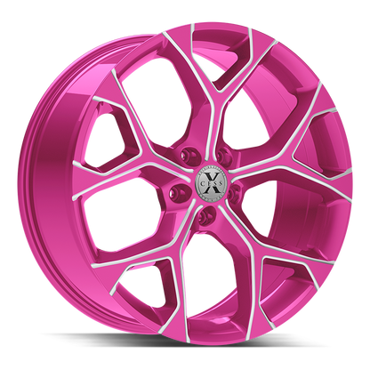 XCESS X05 5 FLAKE 18X8.5 35MM 5X114.3 CANDY PINK MILLED | X0588551435PKML
