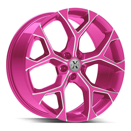 XCESS X05 5 FLAKE 18X8.5 35MM 5X114.3 CANDY PINK MILLED | X0588551435PKML