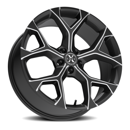 XCESS X05 5 FLAKE 20X8.5 35MM 5X112 GLOSS BLACK MILLED | X05051235GBML
