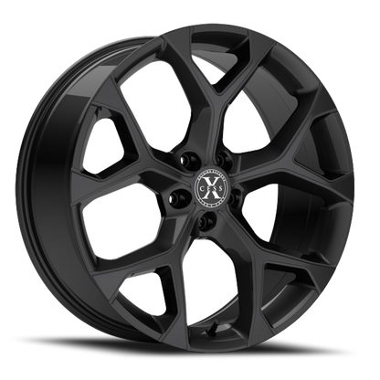 XCESS X05 5 FLAKE 24X9 15MM 5X115 ALL GLOSS BLACK | X0549051515GB