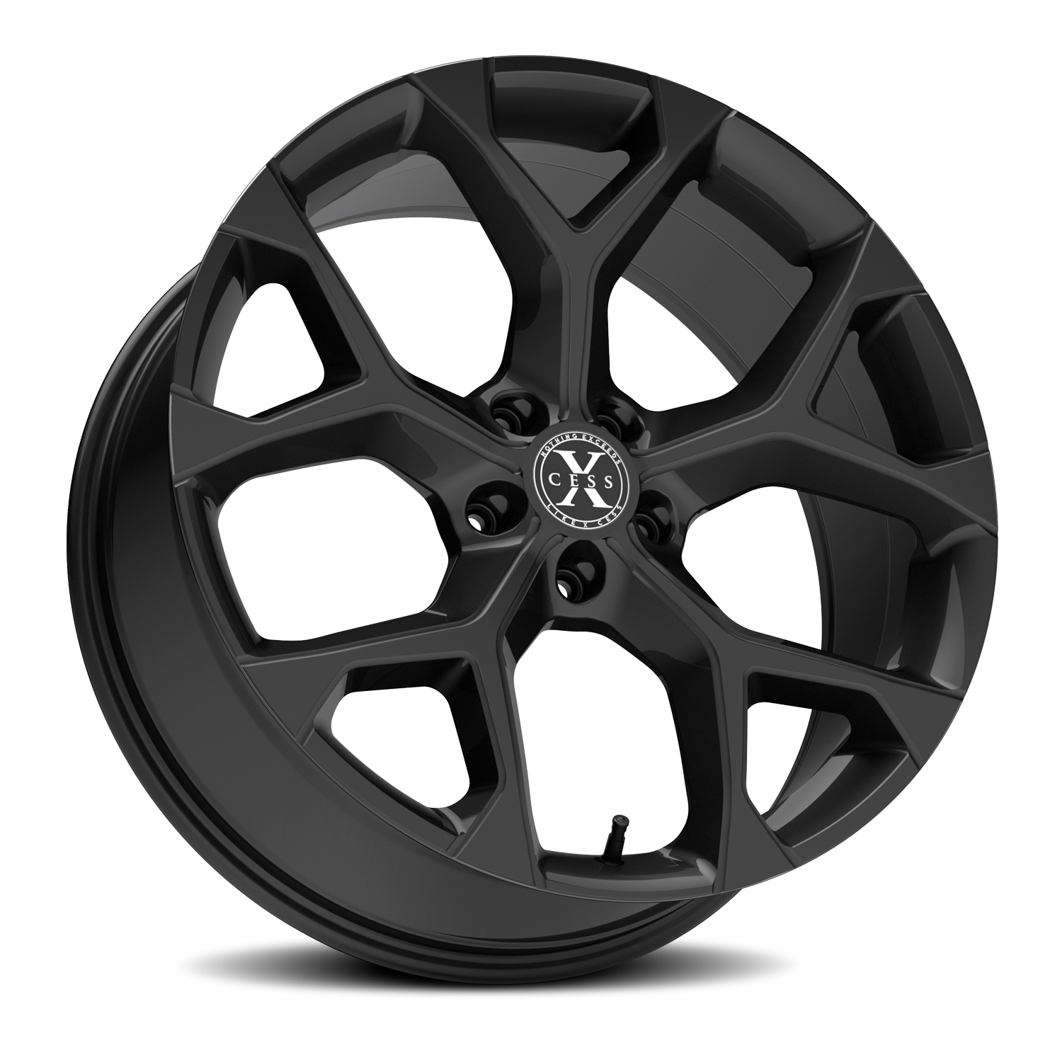XCESS X05 5 FLAKE 22X9 35MM 5X114.3 ALL GLOSS BLACK | X0529051435GB