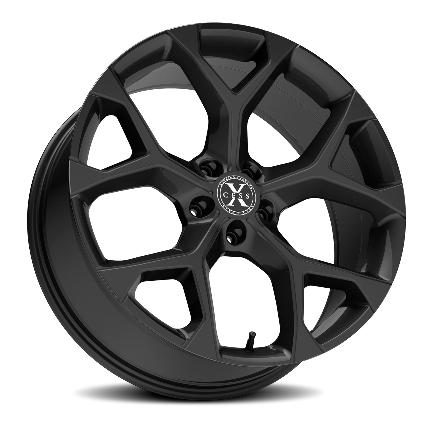 XCESS X05 5 FLAKE 20X8.5 35MM 5X108 ALL GLOSS BLACK | X05050835GB