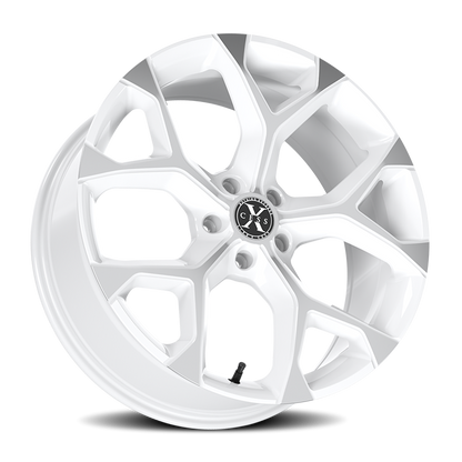 XCESS X05 5 FLAKE 22X9 15MM 5X115 WHITE MACHINED | X0529051515WM