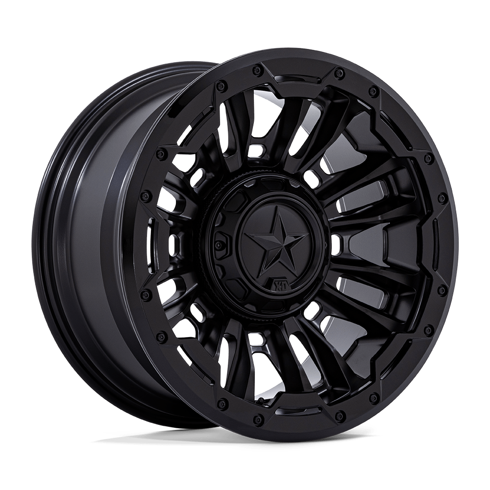 Xd 870 BOMBER - 20x9 20mm 6x135/6x139.7 MATTE BLACK W/ G-BLK RING Wheel | XD870MX20906720