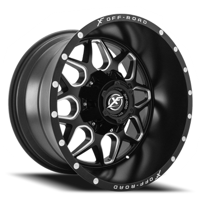 XF OFF-ROAD XF-202 22X10 -24 5X139.7/5X150 MATTE BLACK & MACHINED
