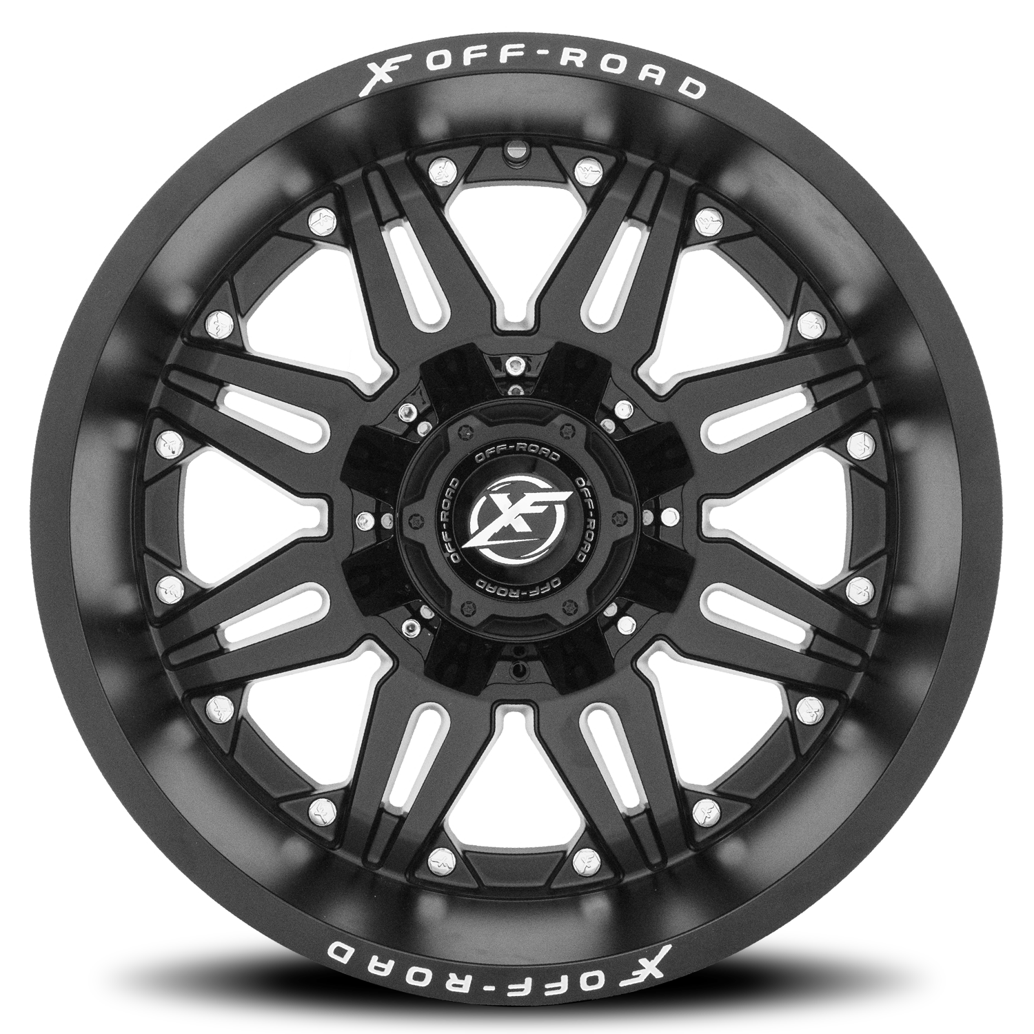 XF OFF-ROAD XF-204 18X9 -12 6X135/6X139.7 MATTE BLACK