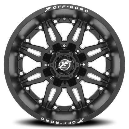 XF OFF-ROAD XF-204 22X12 -44 5X139.7/5X150 MATTE BLACK