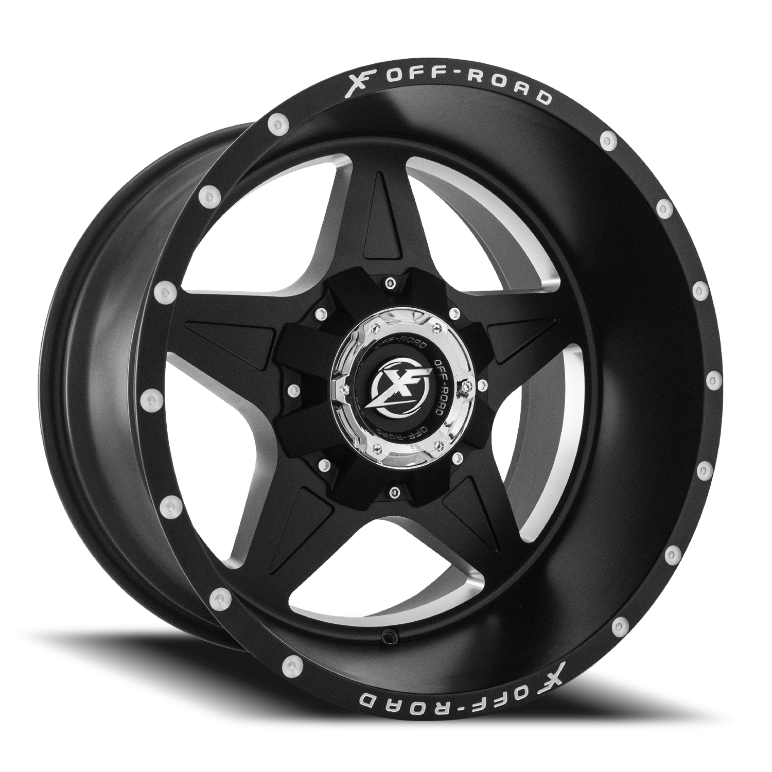 XF OFF-ROAD XF-210 20X9 12 5X114.3/5X127 MATTE BLACK & MACHINED