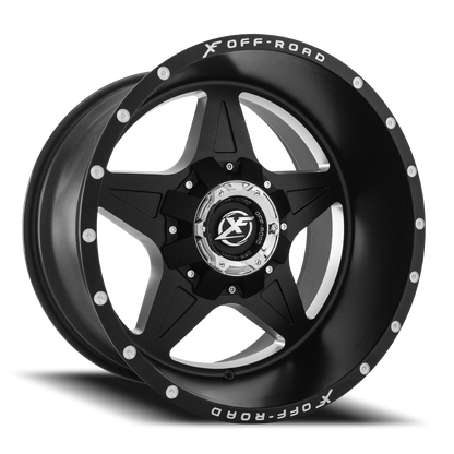 XF OFF-ROAD XF-210 20X9 12 5X114.3/5X127 MATTE BLACK & MACHINED