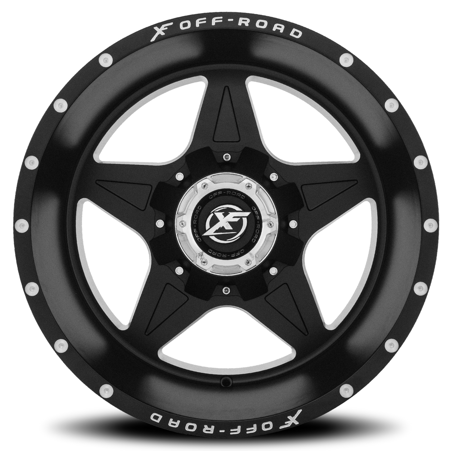 XF OFF-ROAD XF-210 20X9 12 5X114.3/5X127 MATTE BLACK & MACHINED