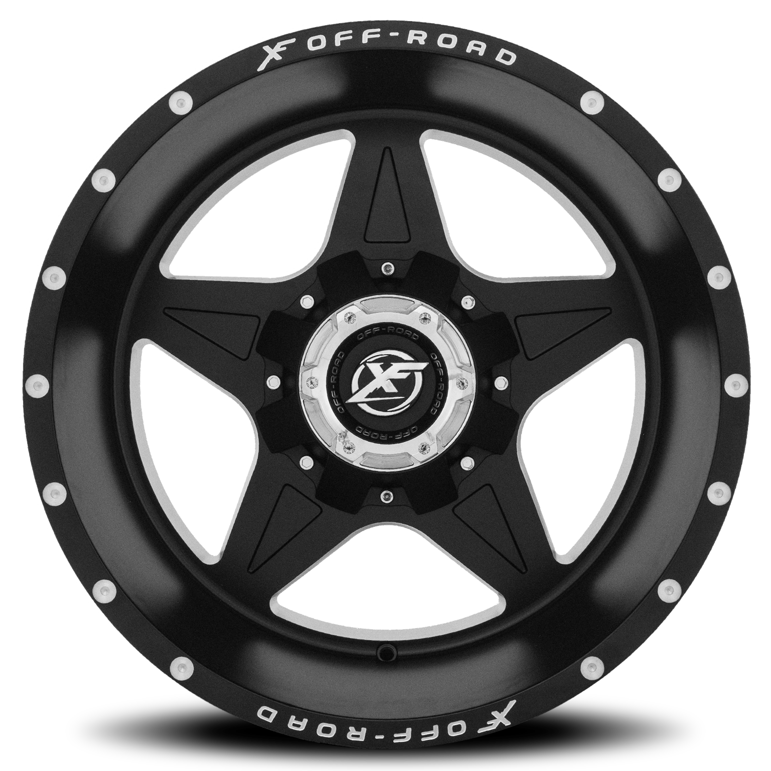 XF OFF-ROAD XF-210 20X9 12 5X114.3/5X127 MATTE BLACK & MACHINED