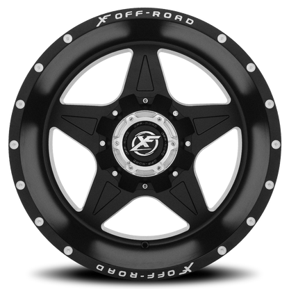 XF OFF-ROAD XF-210 20X9 12 5X114.3/5X127 MATTE BLACK & MACHINED