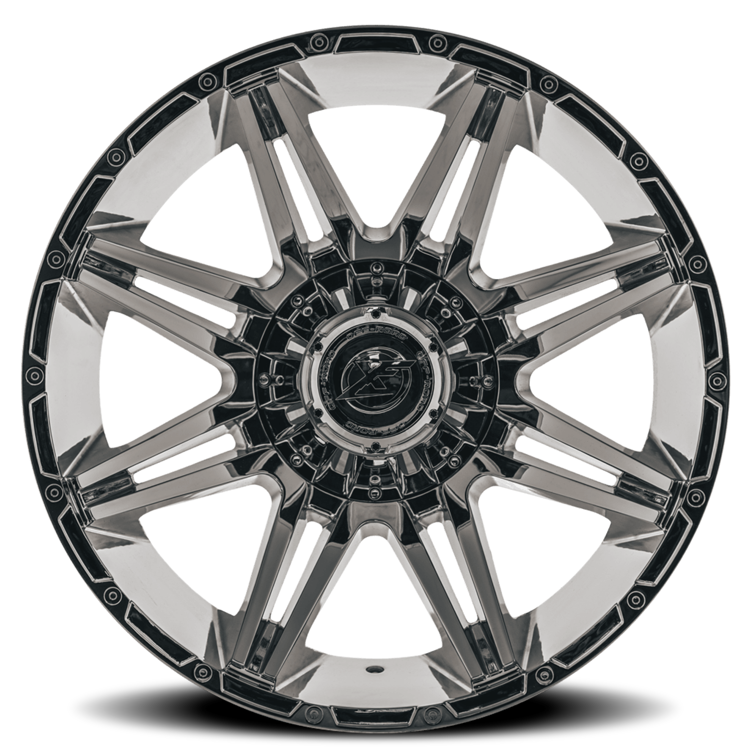 XF OFF-ROAD XF-220 22X10 -24 5X127/5X139.7 CHROME