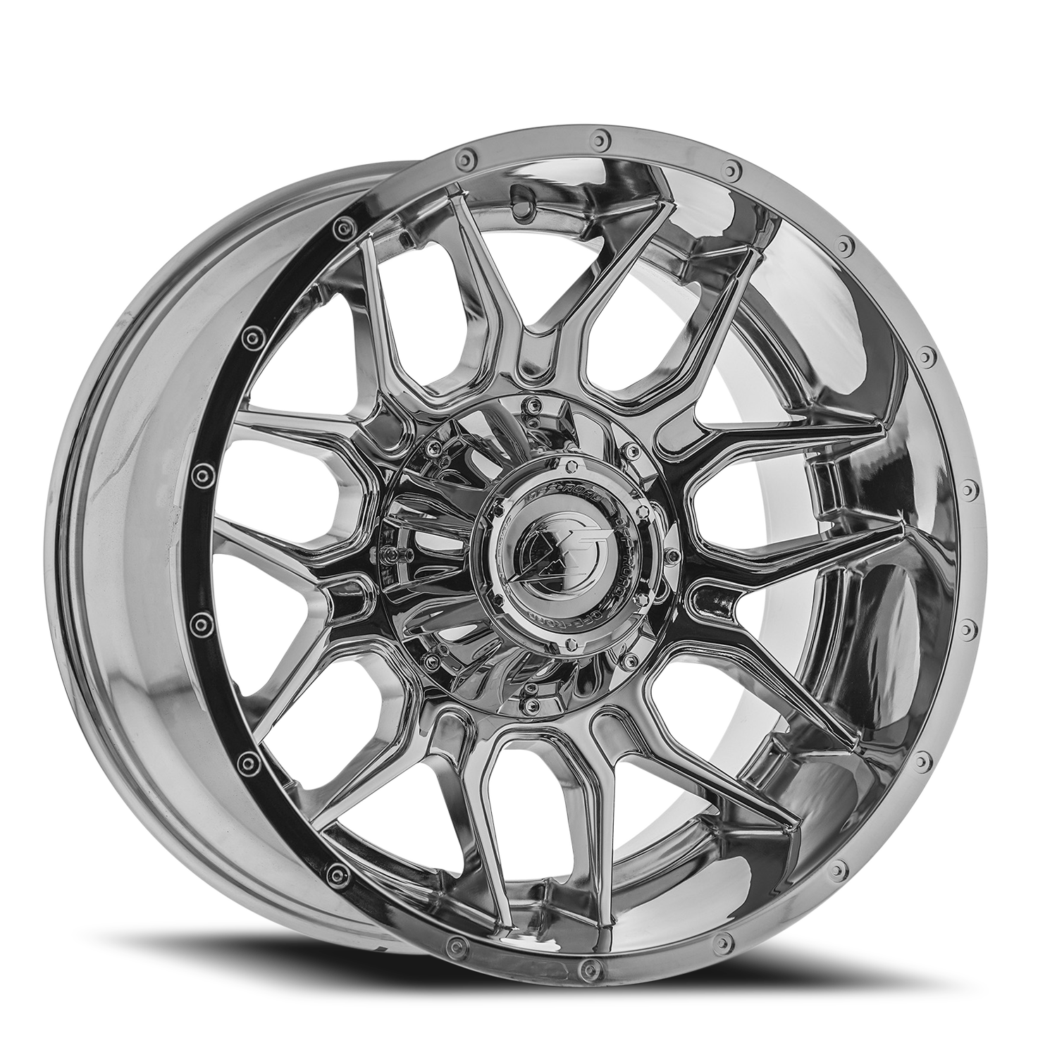 XF OFF-ROAD XF-222 26X14 -76 5X127/5X139.7 CHROME – Wheels Below Retail