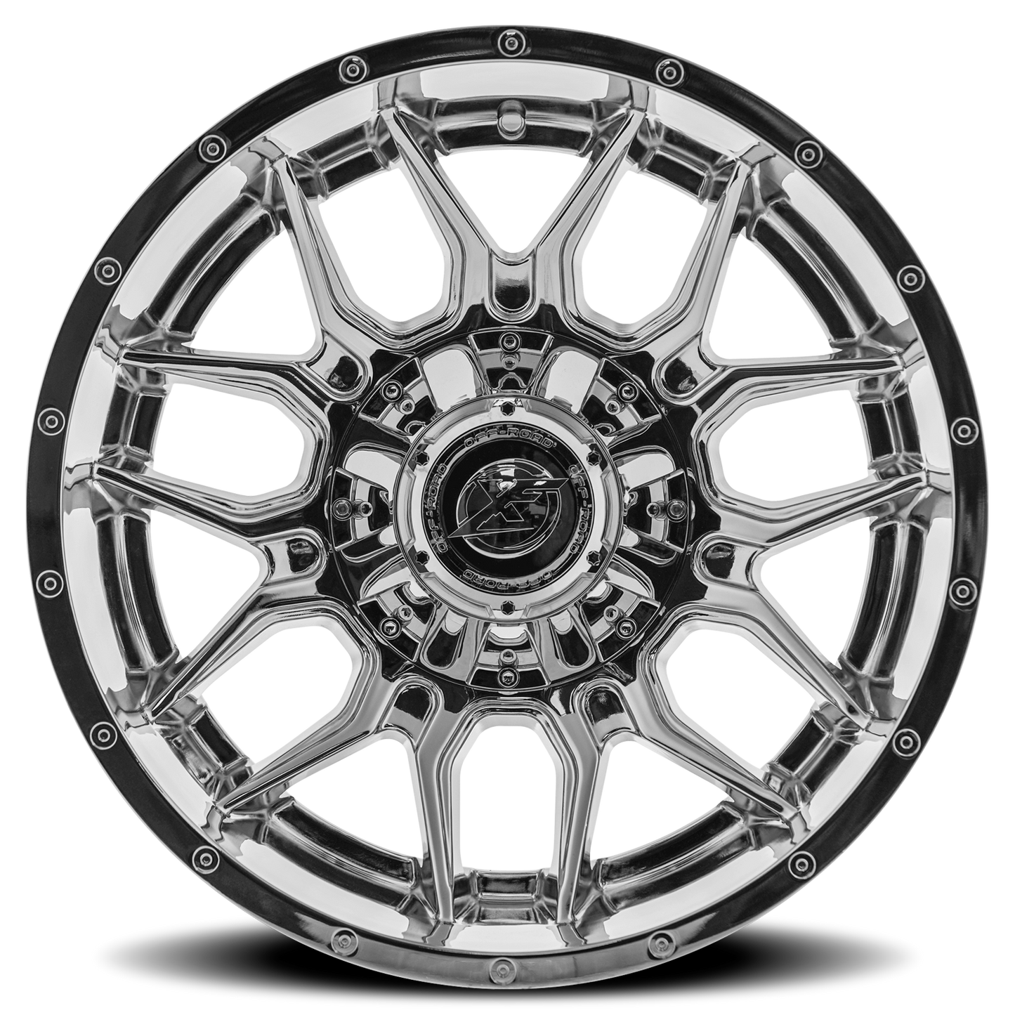 XF OFF-ROAD XF-222 22X12 -44 8X165.1/8X180 CHROME