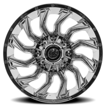 XF OFF-ROAD XF-224 22X12 -44 8X165.1/8X170 CHROME