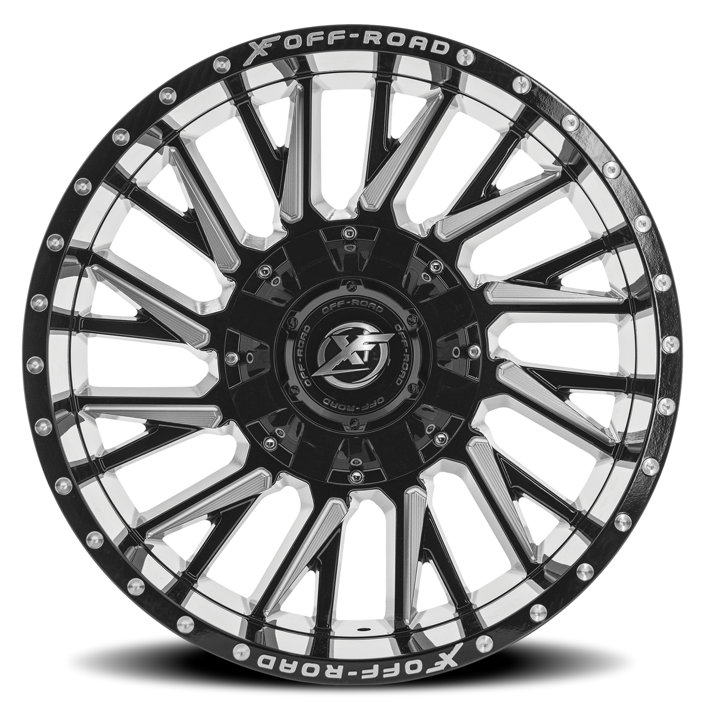 XF OFF-ROAD XF-226 20X9 0 8X165.1/8X180 GLOSS BLACK & MILLED