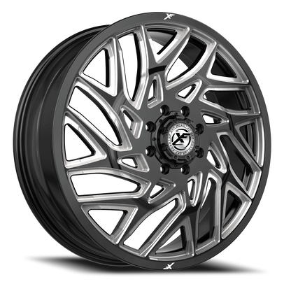 XF OFF-ROAD XF-229 DUALLY 20X8.25 110 8X165.1 GLOSS BLACK & MILLED