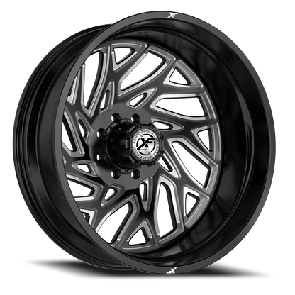 XF OFF-ROAD XF-229 DUALLY 22X8.25 -228 8X200 GLOSS BLACK & MILLED