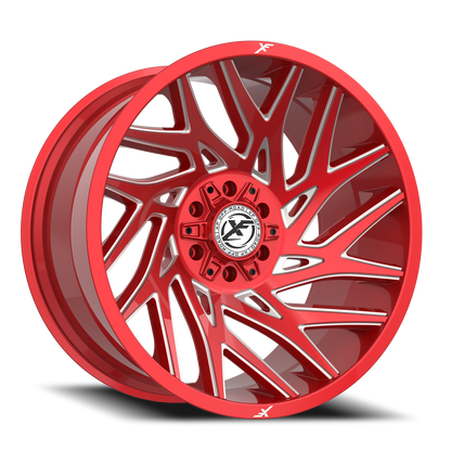 XF OFF-ROAD XF-229 22X10 -24 6X135/6X139.7 ANODIZED RED & MILLED